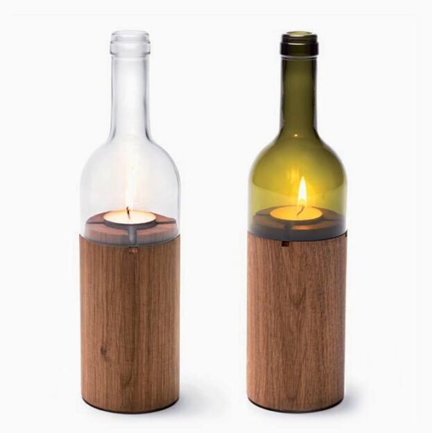 ⁦Wine bottle lantern⁩ - الصورة ⁦2⁩